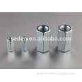 high quality white zinc plated formwork hex nut made in chin